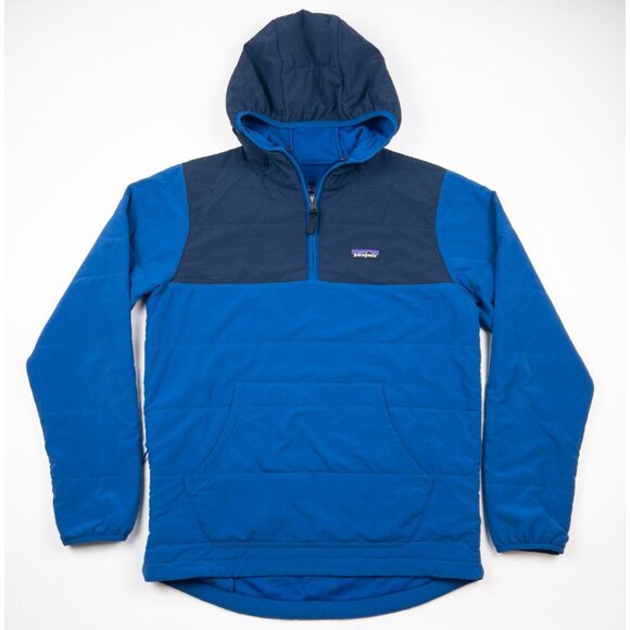 Patagonia Pack in Pullover Hoody Jacket Men's Small Blue Kangaroo Pocket 20895